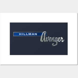 Hillman Avenger 1970s classic car badge Posters and Art